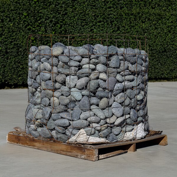 Gray, blue black beach pebbles